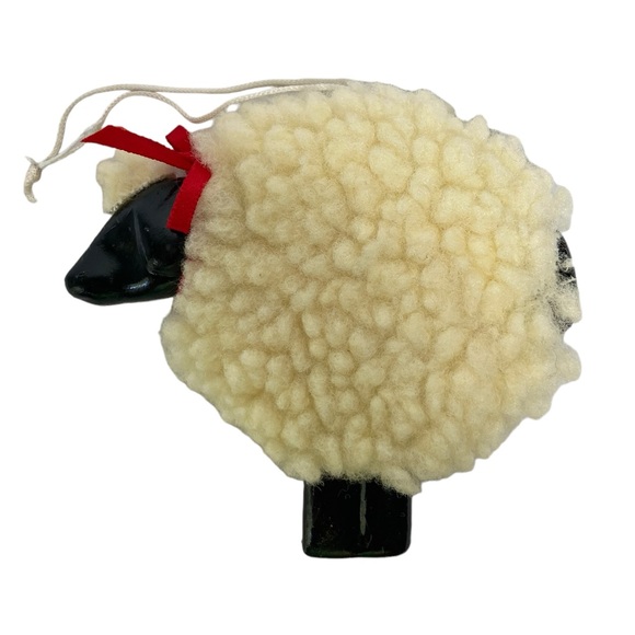 Department 56 Other - Dept 56 Le Mouton Joan Shane Design Wooly White‎ Sheep Lamb Christmas Ornament